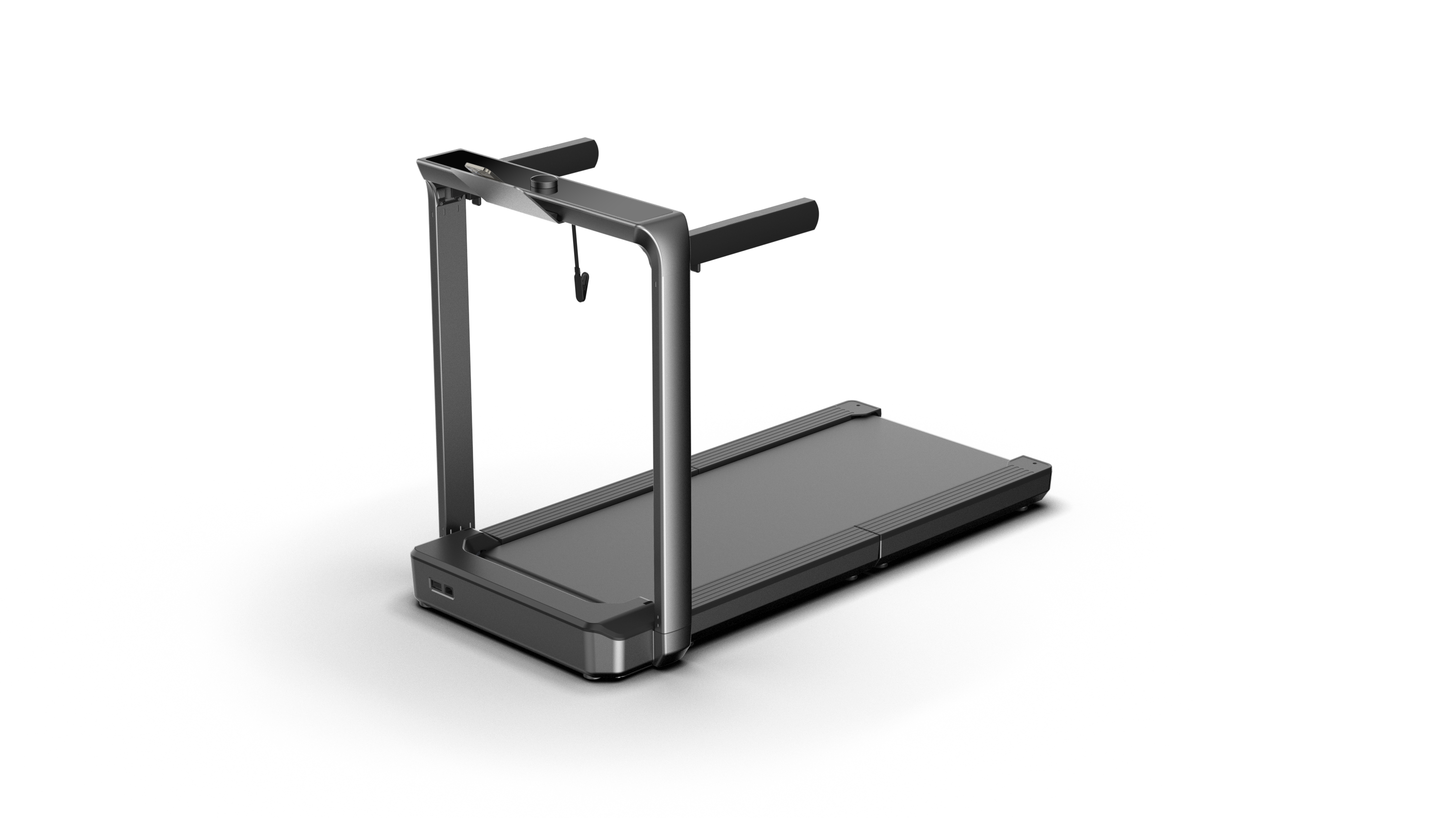 Portable treadmill on a white background