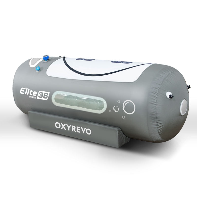 Oxyrevo Hyperbaric Chamber on a white background