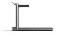 Foldable treadmill on a white background