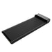 Black treadmill on a white background