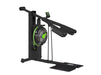 Gym machine with pulley system on a white background