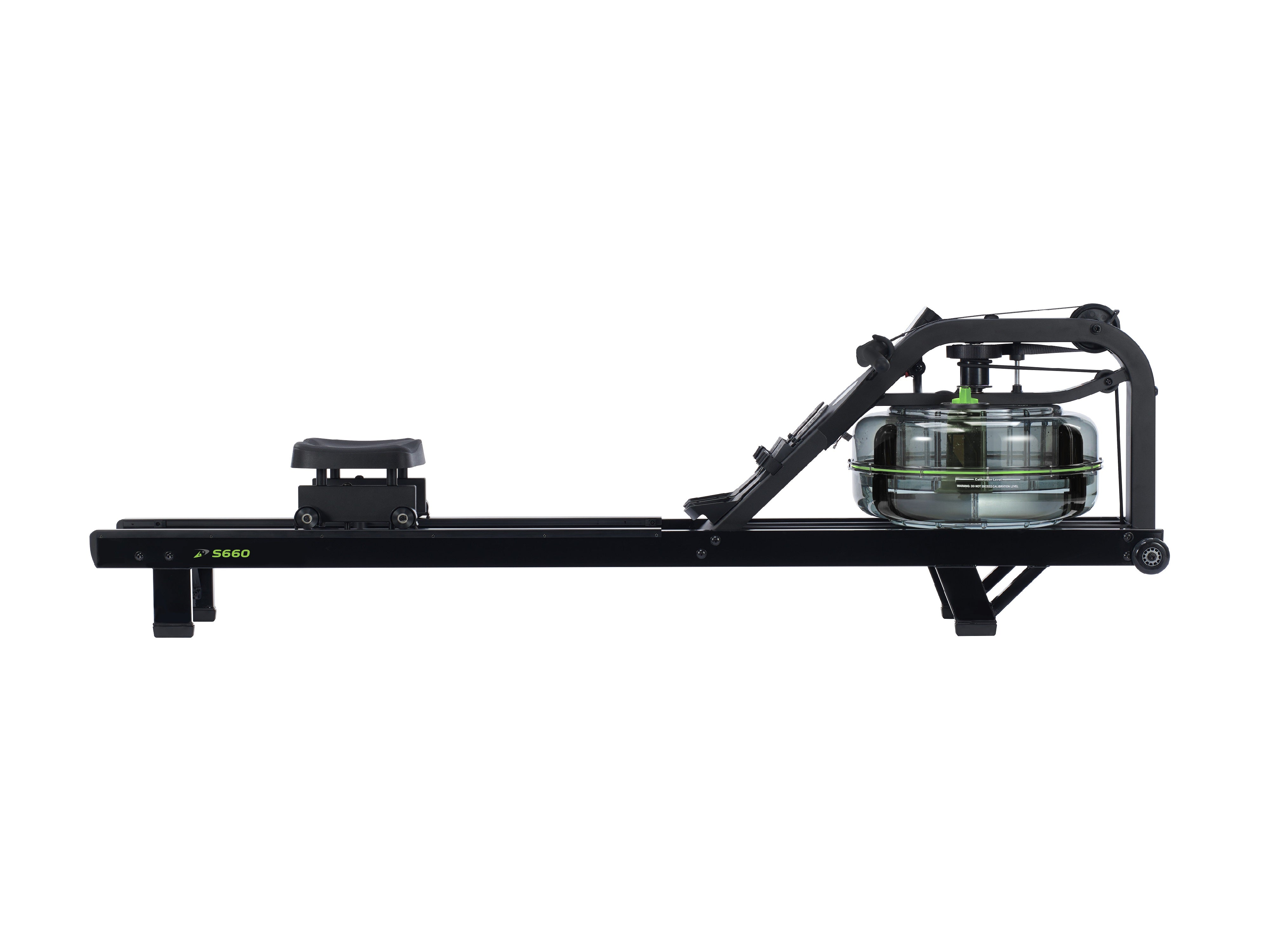 Rowing machine on a white background
