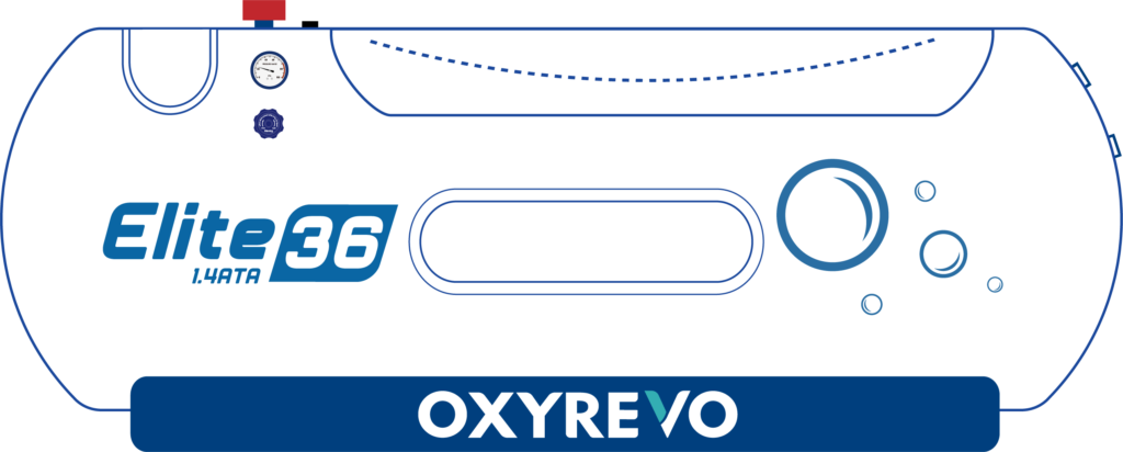 Diagram of an Oxyrevo hyperbaric chamber 