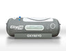 Oxyrevo hyperbaric chamber on a white background