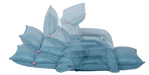 Blue folding chair shown in different folding positions 