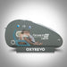 Oxyrevo hyperbaric chamber on a white background with family sitting inside