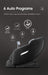 Massage chair with 6 auto programs on a dark background