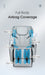 Massage Chair  seat with full body airbag coverage diagram on a gray background