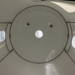 The inside of a Gray and white hyperbaric chamber