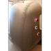 Inflatable pod with control buttons on a light-colored floor