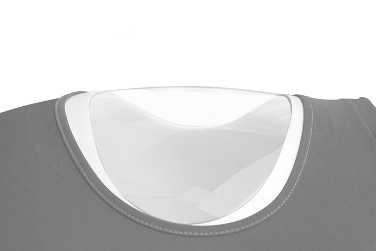 Window on an Oxyrevo Hyperbaric chamber on a white background