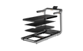 Display of track layers on a treadmill with white background