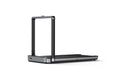 Black treadmill on a white background
